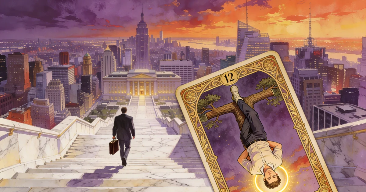 The Hanged Man at Work: Meaning and Probable Outcome