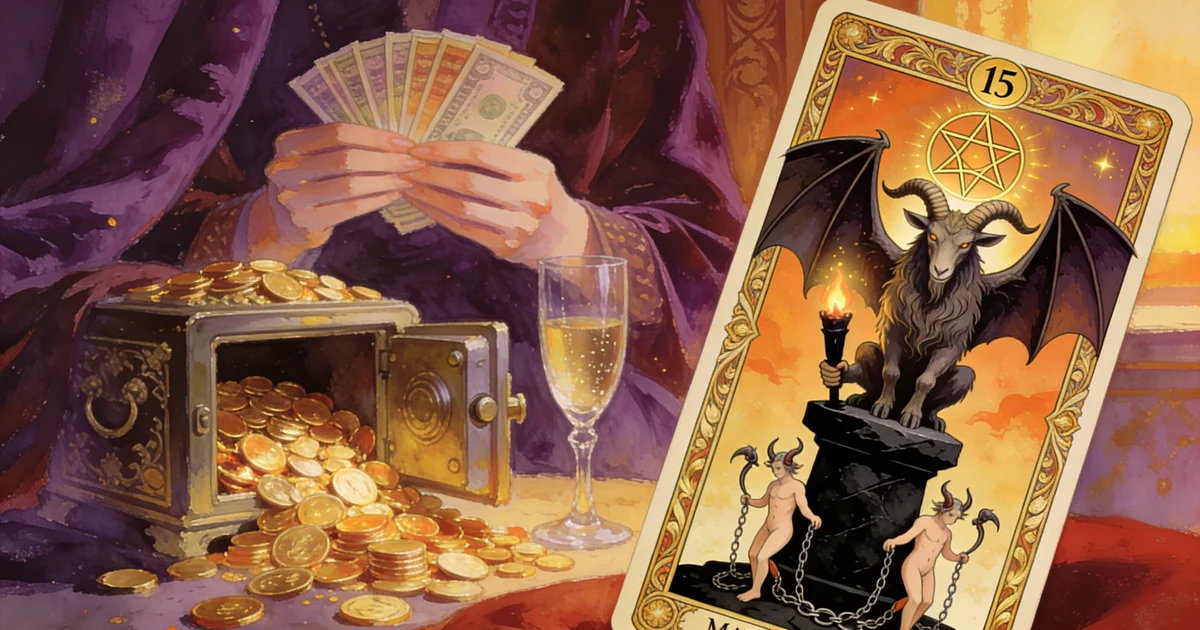 The Devil Tarot and Money: Meaning of Material Temptation