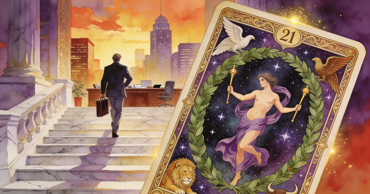 The World Tarot in Career: Meaning of Culmination and Achievement