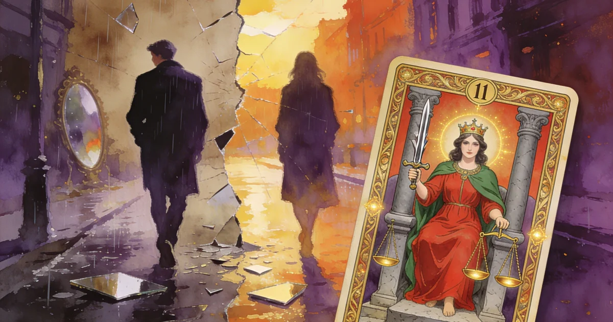 Justice Tarot: Balance and Truth About an Ex's Return