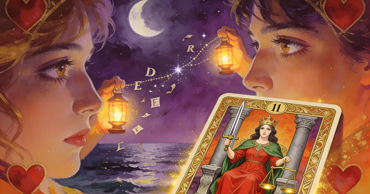 Justice Tarot Card: Feelings in a Long-Distance Relationship