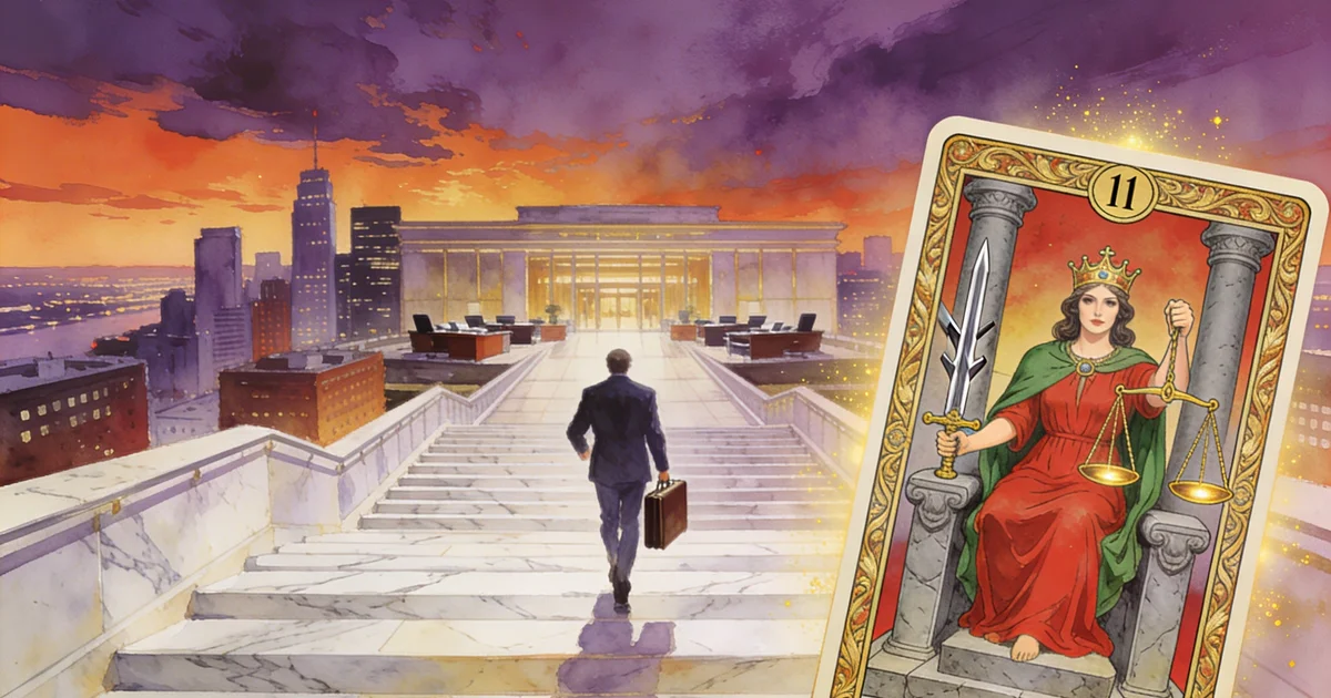 Justice at Work: Probable Outcome and Meaning in Tarot