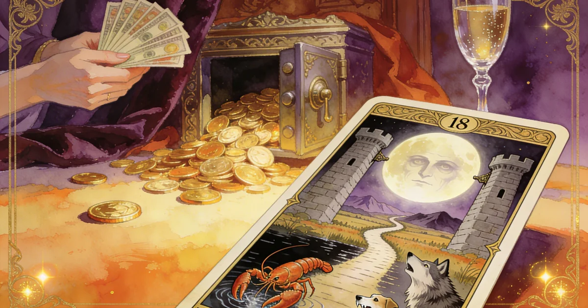 The Moon in Money: Tarot Meaning on Finances and Illusion