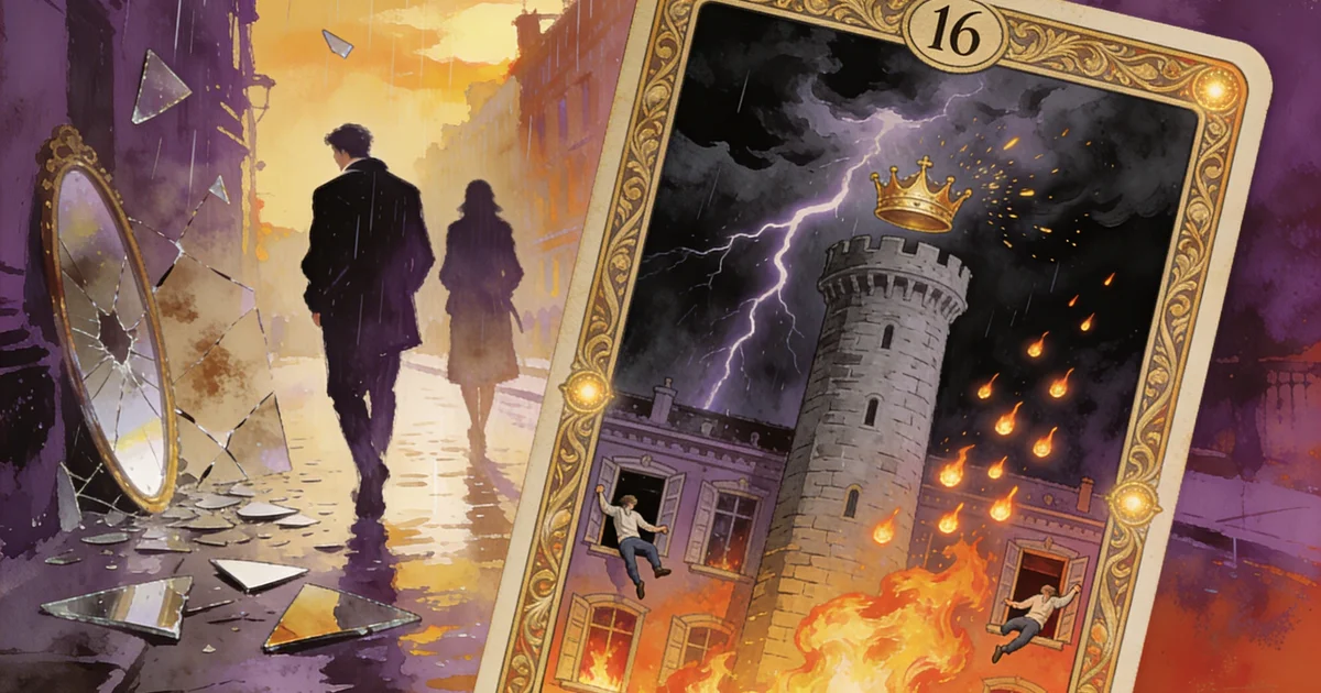 The Tower in Tarot: Meaning for 'Will My Ex Come Back'